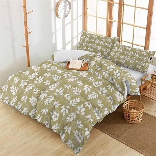 Alandar Home 3-Piece Bedding Set with Breathable Duvet Cover and Pillow Shams