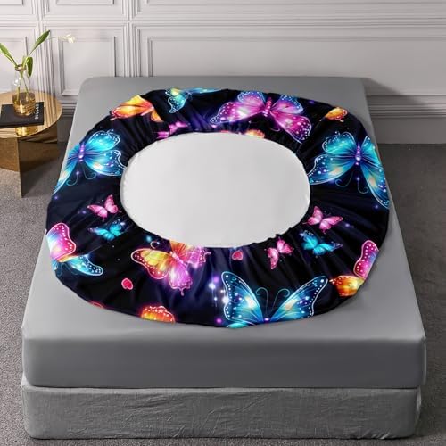 XYNHML Gradient Butterfly Sheet Set 4Pcs Twin