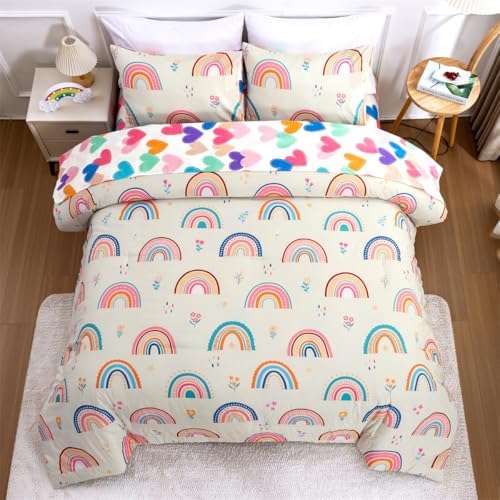 NTBED Rainbow Comforter Set 5 Piece Twin