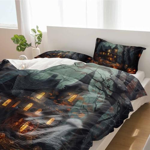 Alandar Home Halloween Duvet Cover Set 3 Piece