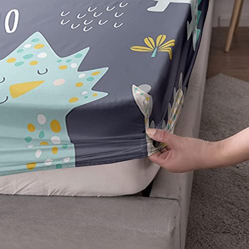 Cartoon Dinosaur T-Rex Bedding Set 4Pcs for Kids