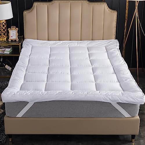 ANALIN Extra Thick Down Alternative Mattress Topper Full Bed 100 Cotton
