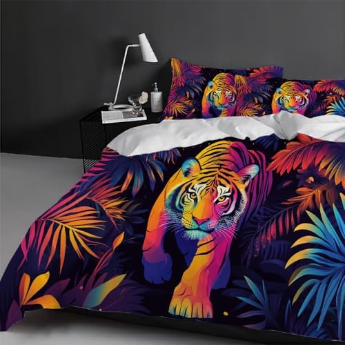 GIPNIAU 3D Print Duvet Cover Set with Zipper California King 1