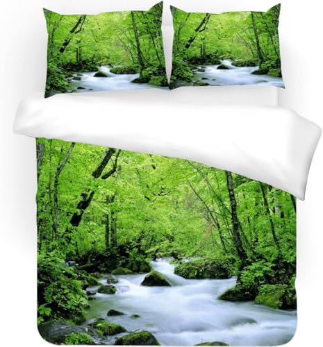 GIPNIAU 3D Print Duvet Cover Set for California King