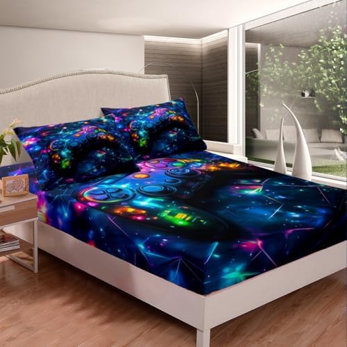 Feelyou Kids Galaxy Bed Sheet Set Twin Size