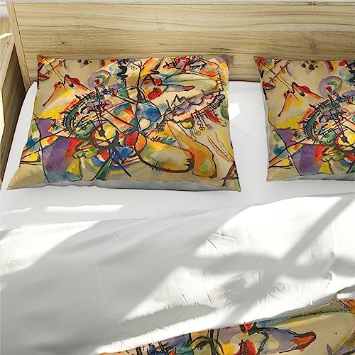 HOBBOY Cartoon Graffiti Duvet Cover Set with Zipper