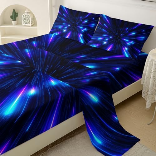 QOOMO Galaxy Themed Kids Bed Sheet Set