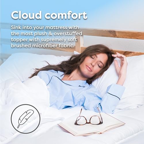 HOSPITOLOGY Hypoallergenic Mattress Cover - Deep Pocket - Overstuffed - Pillow Top - 54x75 inches