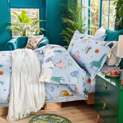 Brandream Kids Duvet Cover Set Twin Twin XL Dinosaur Print Reversible