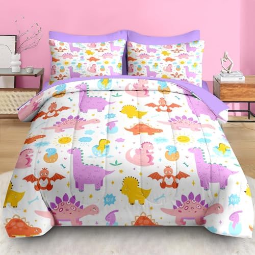 Pamnest Comforter Set Full Size Dinosaur 7 Pcs Bedding