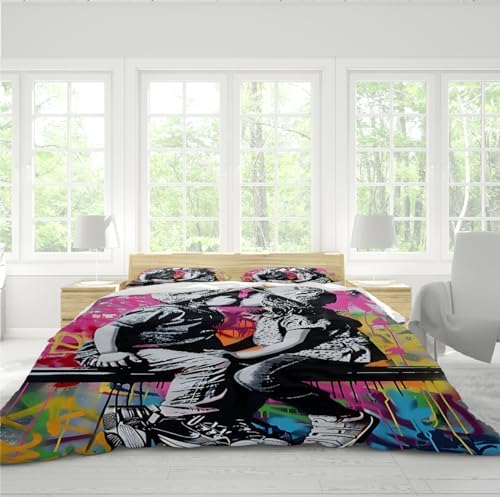 Kids Duvet Cover Set with Zipper and Ties