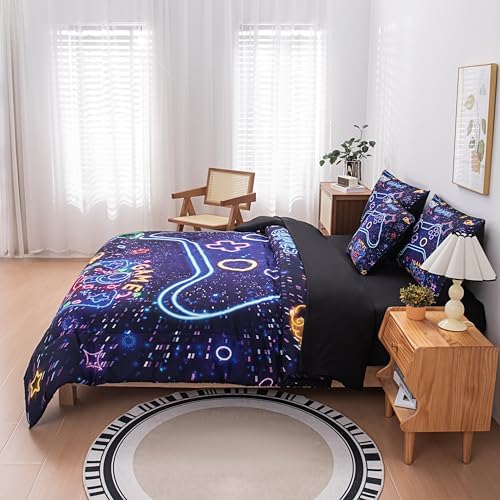 Gaming Comforter Set for Boys 6 Piece Twin
