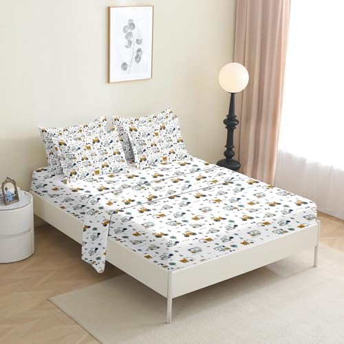 PALENVILI 7-Piece Kids Comforter Set for Twin Bed