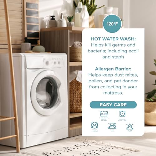 Bare Home Queen Mattress Protector - Waterproof Breathable Cooling 1