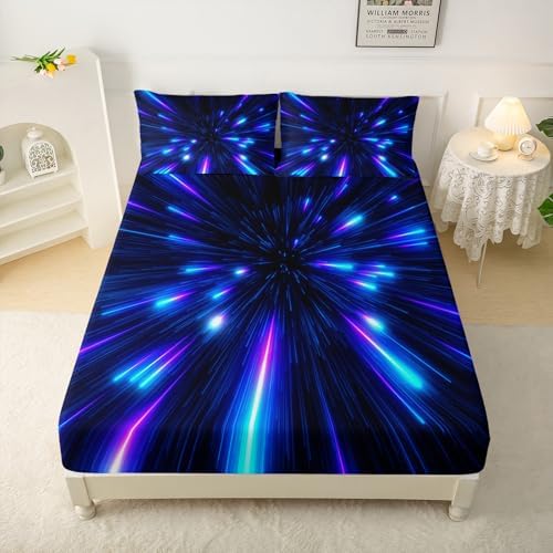 QOOMO Galaxy Themed Kids Bed Sheet Set
