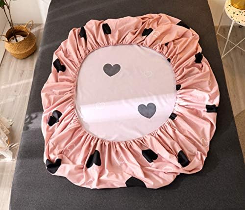 Feelyou Girls Heart Pattern Fitted Sheet Set