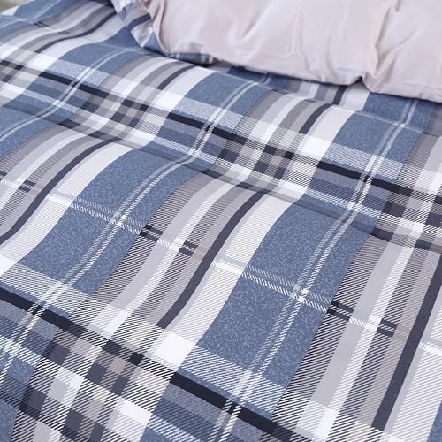 MAG 3pcs Gingham Duvet Cover Twin Set 1