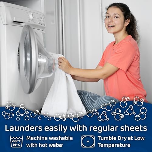 CushTello 100 Waterproof Twin XL Mattress Protector - White