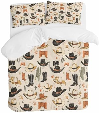ZOE GARDEN Western Cowboy Duvet Cover Set