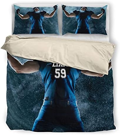 Personalized Football Duvet Cover Set for Kids