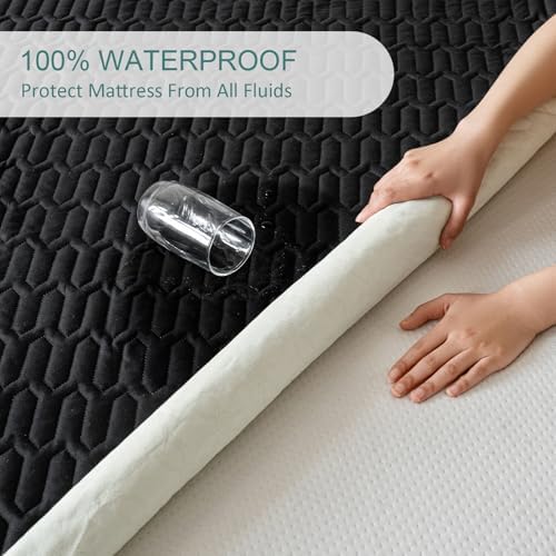KLOVARIS Waterproof Queen Mattress Protector with Deep Pocket