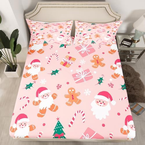 Feelyou Christmas Bedding Set 3Pcs Full Size