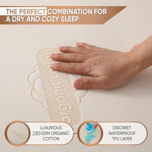 Deluxe Waterproof Organic Mattress Protector Full Size