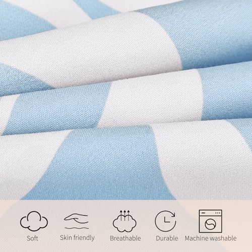 Watbro Soft Microfiber Duvet Set Twin Light Blue