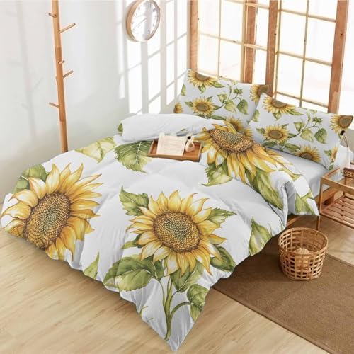 3 Piece Summer Garden Floral Duvet Cover Set 1