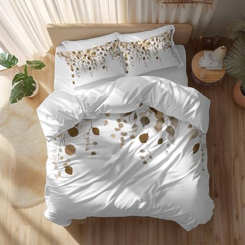 Sabolny Eucalyptus Queen Duvet Cover Set 3 Piece