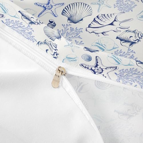 Homewish Coastal Duvet Cover Set Queen Size