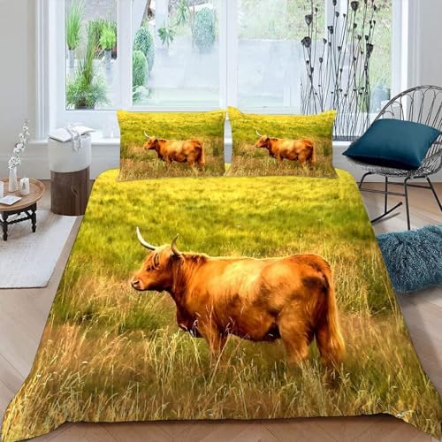 3D Print Duvet Cover Set with Zipper for California King