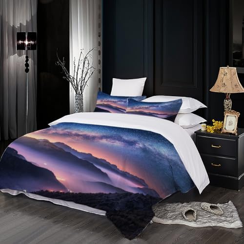 California King 3D Print Duvet Cover Set with Zipper