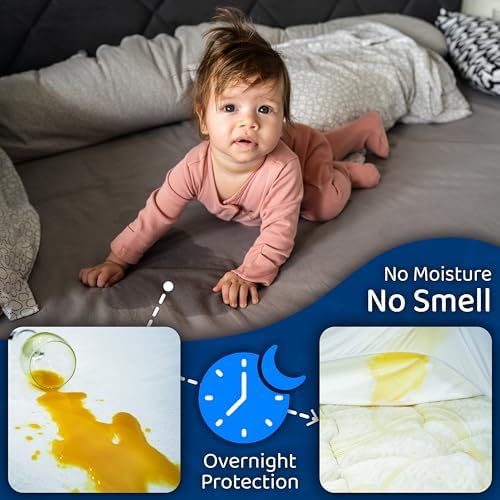 CushTello 100 Waterproof Twin XL Mattress Protector - White