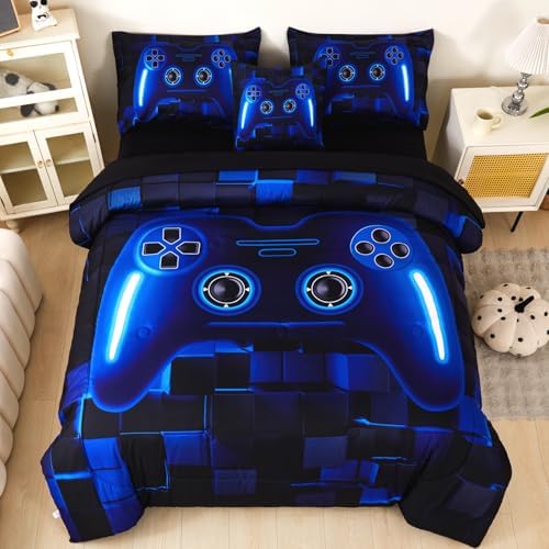 ASKOTU Gamer Full Bedding Set for Boys