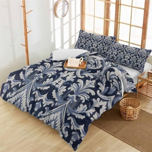 Alandar Home 3 Piece Bedding Set with Abstract Floral Pattern