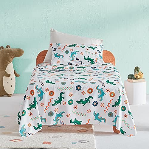 SLEEP ZONE Kids Little Crocodile Sheet Set 3-Piece