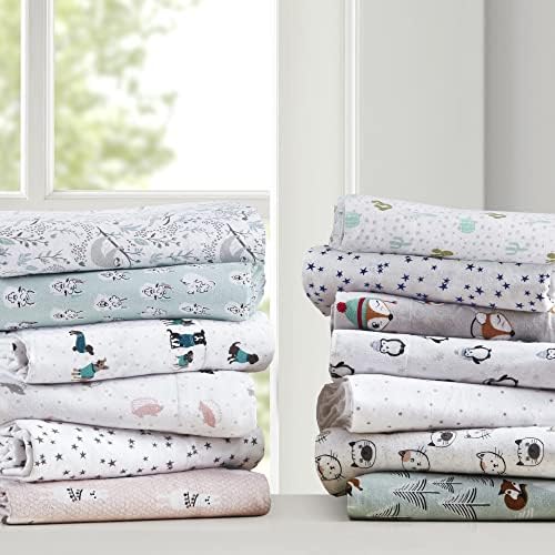 Intelligent Design Flannel Sheet Set with Cute Animal Prints