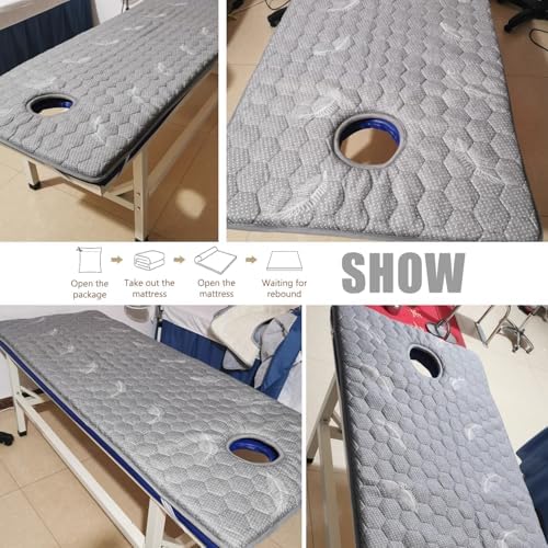Memory Foam Massage Table Mattress Topper with Anti-Slip Design