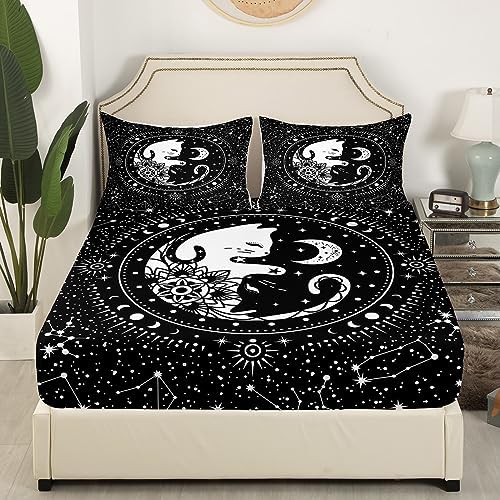 Castle Fairy Gothic Starry Galaxy Fitted Sheet Set