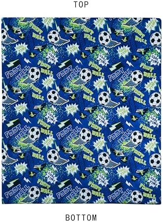 Chezmoi 3-Piece Football Comforter Set Twin Size
