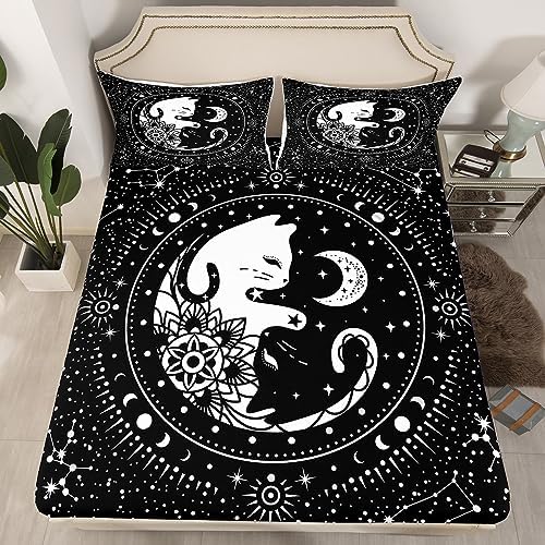 Castle Fairy Gothic Starry Galaxy Fitted Sheet Set
