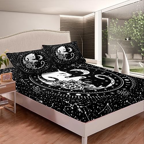 Castle Fairy Gothic Starry Galaxy Fitted Sheet Set