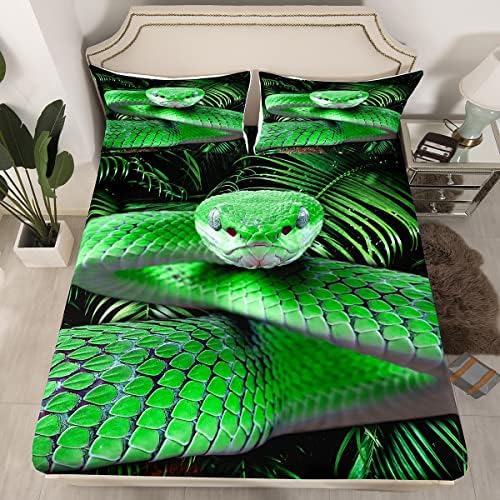 Erosebridal Green Snake Full Sheet Set