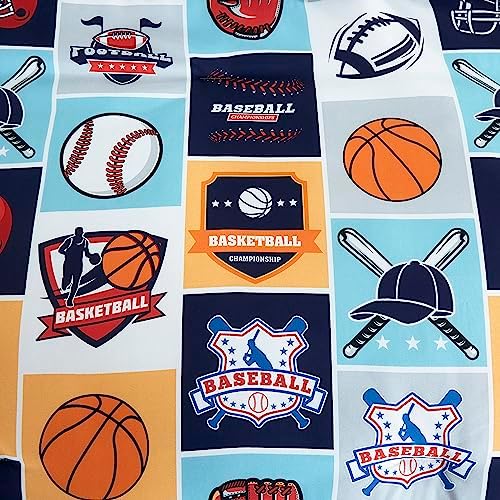 Chezmoi Collection 4-Piece Sports Bedding Comforter Set for Kids