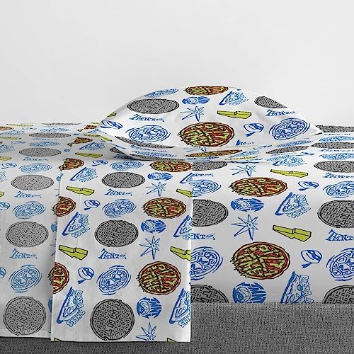 Jay Franco Teenage Mutant Ninja Turtles Twin Comforter Set - 5 Piece Bedding